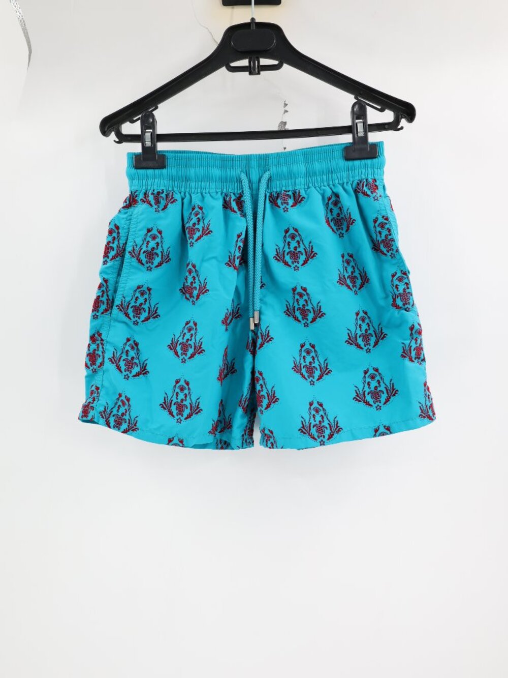 Vilebrequin Swim Trunks Mens Small 5" Moorea Pranayian Turtles shorts Drawstring